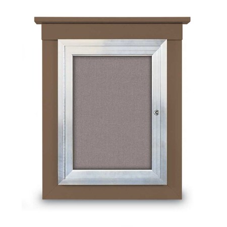 United Visual Products 72"x36" 3-Door Enclosed Letterboard, Black Felt/Lt Oak UV2627O-LTOAK-BLACK